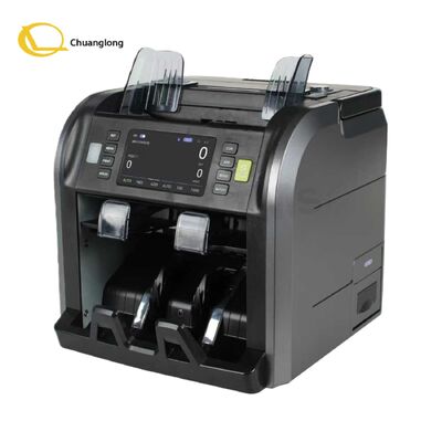 お買い得 マルチ通貨2ポケット紙幣計数機、リチウム電池内蔵プリンター、ハンドル付き、永久保証、グローバル通貨と48言語に対応 オンライン