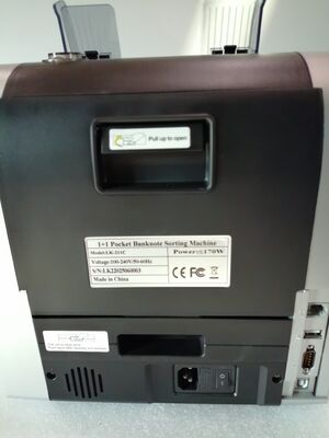 1+1ポケット紙幣選別機 お金カウンター検出器 黒 LEDディスプレイ付き LK22025060003