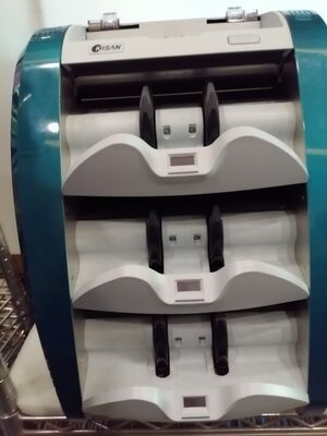 キサンの紙幣整理機 金銭カウンター検出器 青色 LEDディスプレイ付き スマートK3 S16E01-3659